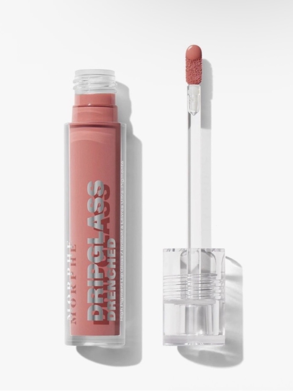 Morphe Dripglass Drenched High Pigment Lip Gloss -Wet Peach